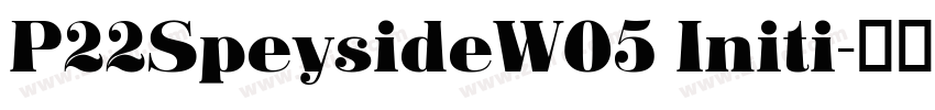 P22SpeysideW05 Initi字体转换